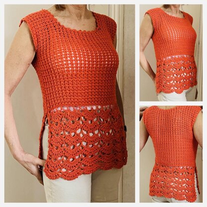 Picot Bello Summer Top.PATTERN.English USA & Dutch