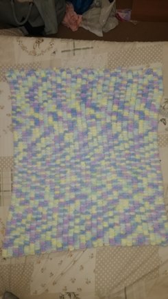 Pom Pom baby blanket #3