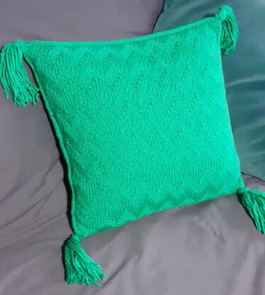 Jade green cushion cover