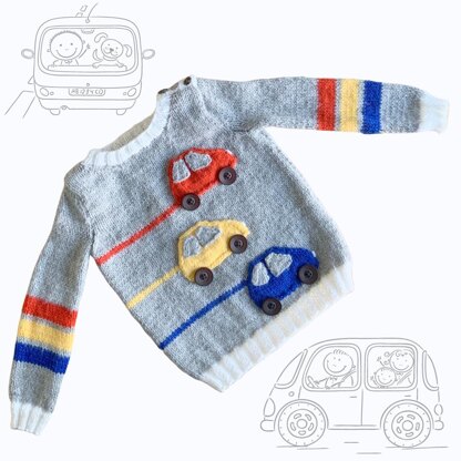 Racing Stripes Car Sweater