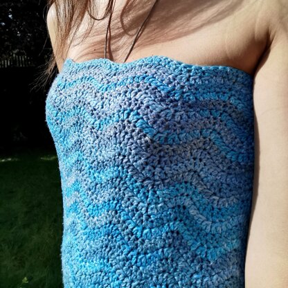 Easy Wave Crochet Top