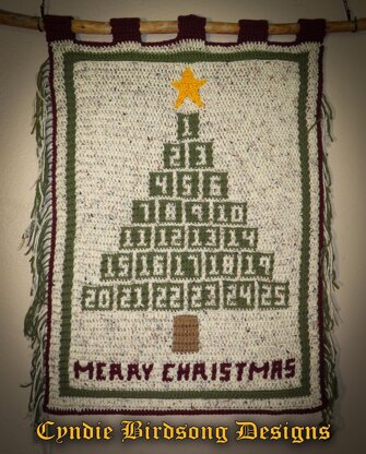 Christmas Tree Advent Calendar - overlay mosaic