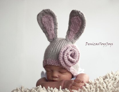 New Born Baby Bunny Hat