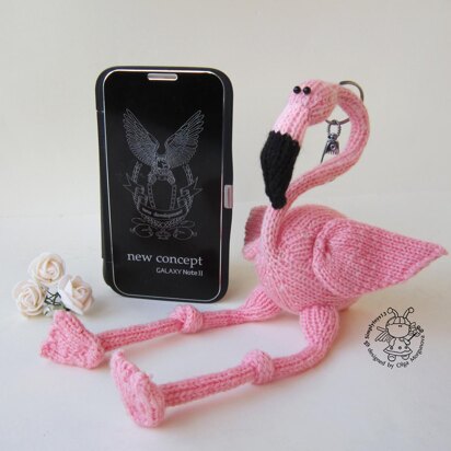 Keychain Pink flamingo