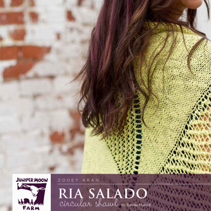 Ria Salado Circular Shawl in Juniper Moon Farm Zooey Aran - J29-06