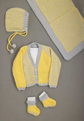 It's A Hoy Set - Free Knitting Pattern For Babies in Paintbox Yarns Baby DK