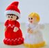 Miniature Christmas Elf and Angel Dolls Knitting Pattern - Toy Knitting Pattern