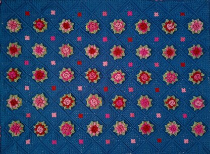 Midnight Blossoms Throw