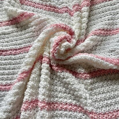 Baby Girl Stripes Baby Blanket