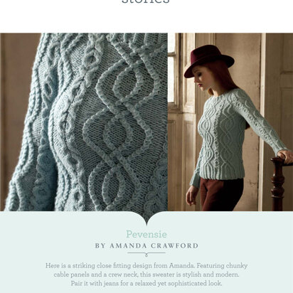 Pevensie Sweater in Yarn Stories Fine Merino and Baby Alpaca Aran - Downloadable PDF