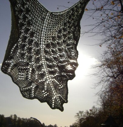 Butterfly forest shawl