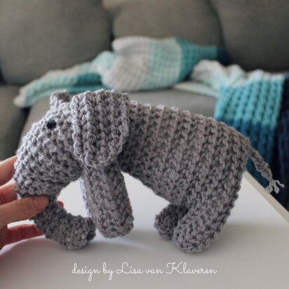 Mock Knit Elephant