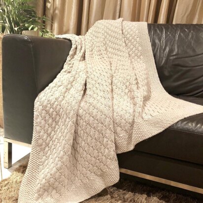 Super Easy Faux Cable Afghan - knitting pattern