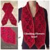 Climbing Flowers Scarf Best Crochet Gift -crochet pattern-