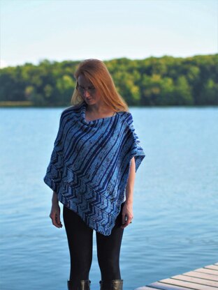 Ocean Current Poncho