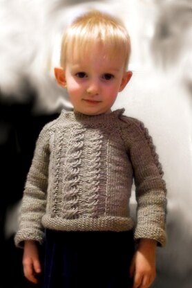 Multi Cabled Toddler Sweater