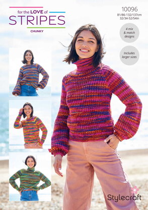 Sweaters in Stylecraft For the Love of Stripes - 10096 - Downloadable PDF