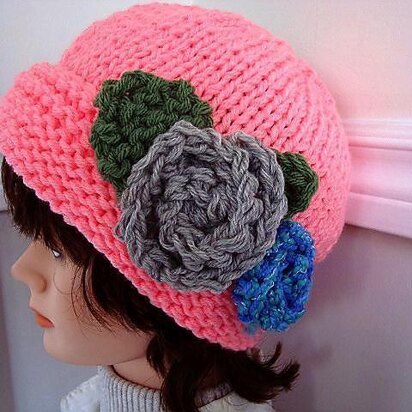 564 KNITTED HAT, adult size for beginners