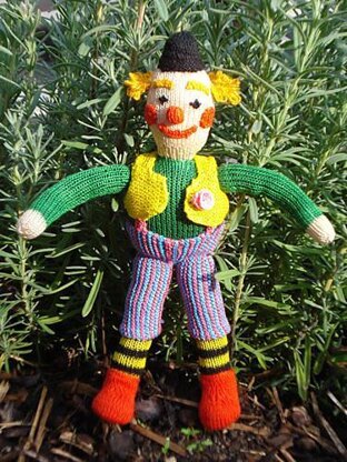 Henry Clown Toy Knitting Pattern