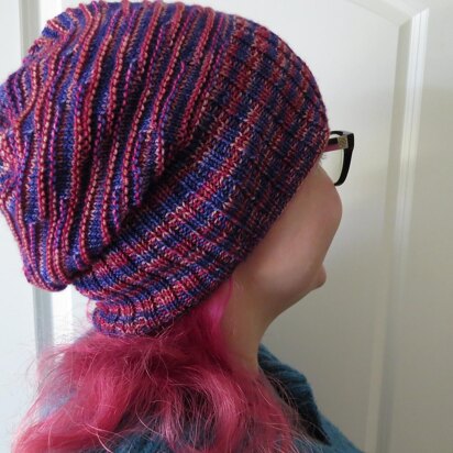Ridged For Your Pleasure Sock Hat - knitting pattern