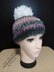 Pattern Crochet Winter Hat with Pom Pom Instructions