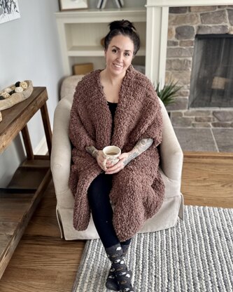 Plush Blanket Cardigan