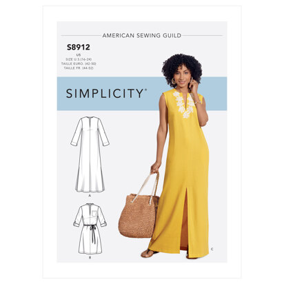 Simplicity S8912 Misses Dresses - Sewing Pattern