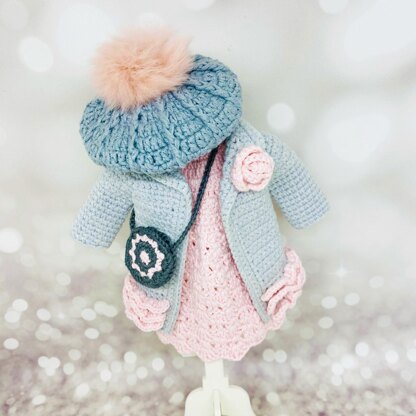 Amigurumi doll clothes, crochet doll clothes