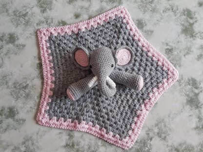 Ella The Elephant Baby Lovey Security Blanket
