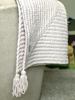 Easy Mitered Square Baby Blanket