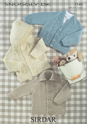 Babies and Children Jackets in Sirdar Snuggly DK - 1749 - Downloadable PDF