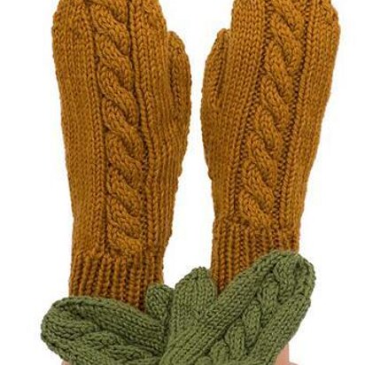 Easy Cable Mittens