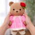 Teddy bear amigurumi crochet doll pattern