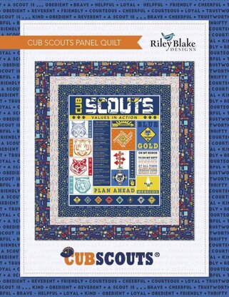 Riley Blake Cub Scouts Panel Quilt - Downloadable PDF