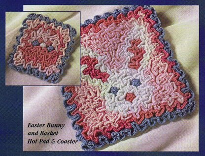 Wiggly Easter Hot Pad and Coaster