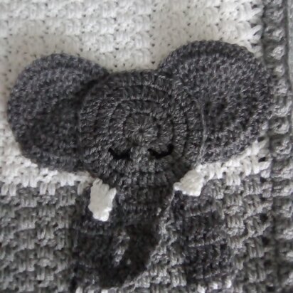 Elephant Applique Blanket