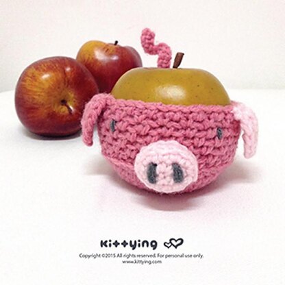 Piggy Fruit Cozy and Piggy Cup Cozy