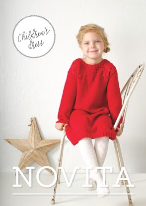 Children's Knitted Dress in Novita Venla - 39 - Downloadable PDF