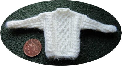 1:12th scale Unisex Aran jumpers