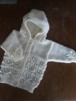 Lace flowers baby hoodie