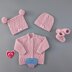 Penelope Unisex newborn 16" cardigan set