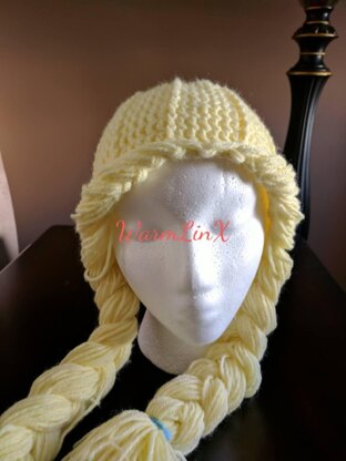 Princess Hair Wig (with Crown)