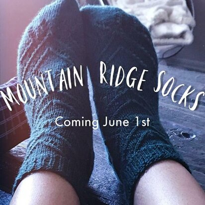 Mountain Ridge Socks - knitting pattern