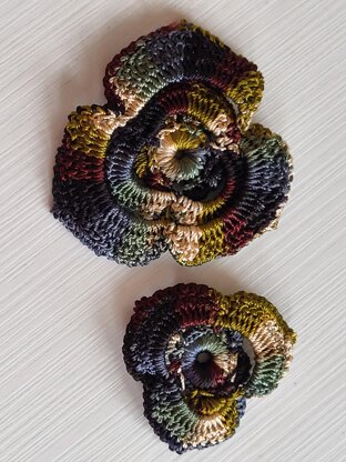 Colorful rose flower pattern