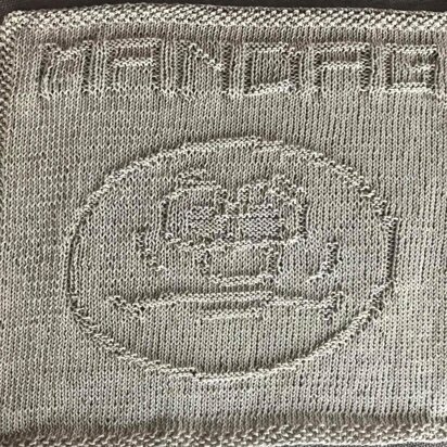 Mandag/Monday Dishcloth/Karklud - knitting pattern