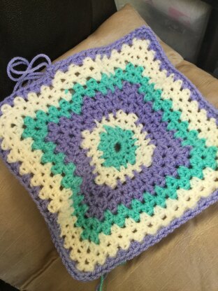 Crochet knee blanket