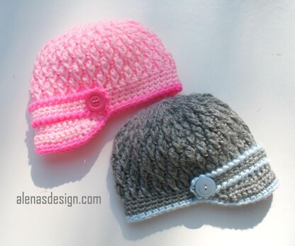 Two-Button Visor Hat (Child - Adult)