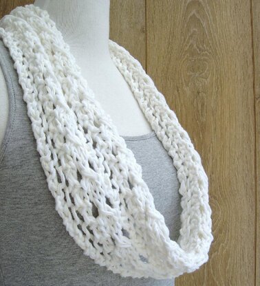 Spring Lace Infinity Scarf