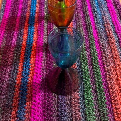 Vibrant 4-Hour Crochet Table Runner