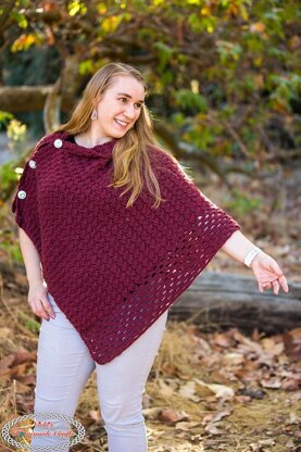 Textured Fall Poncho